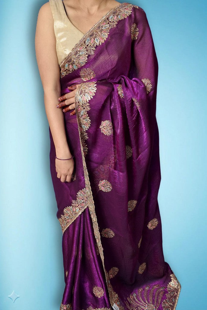 Amethyst Regal Opulent Elegance Saree
