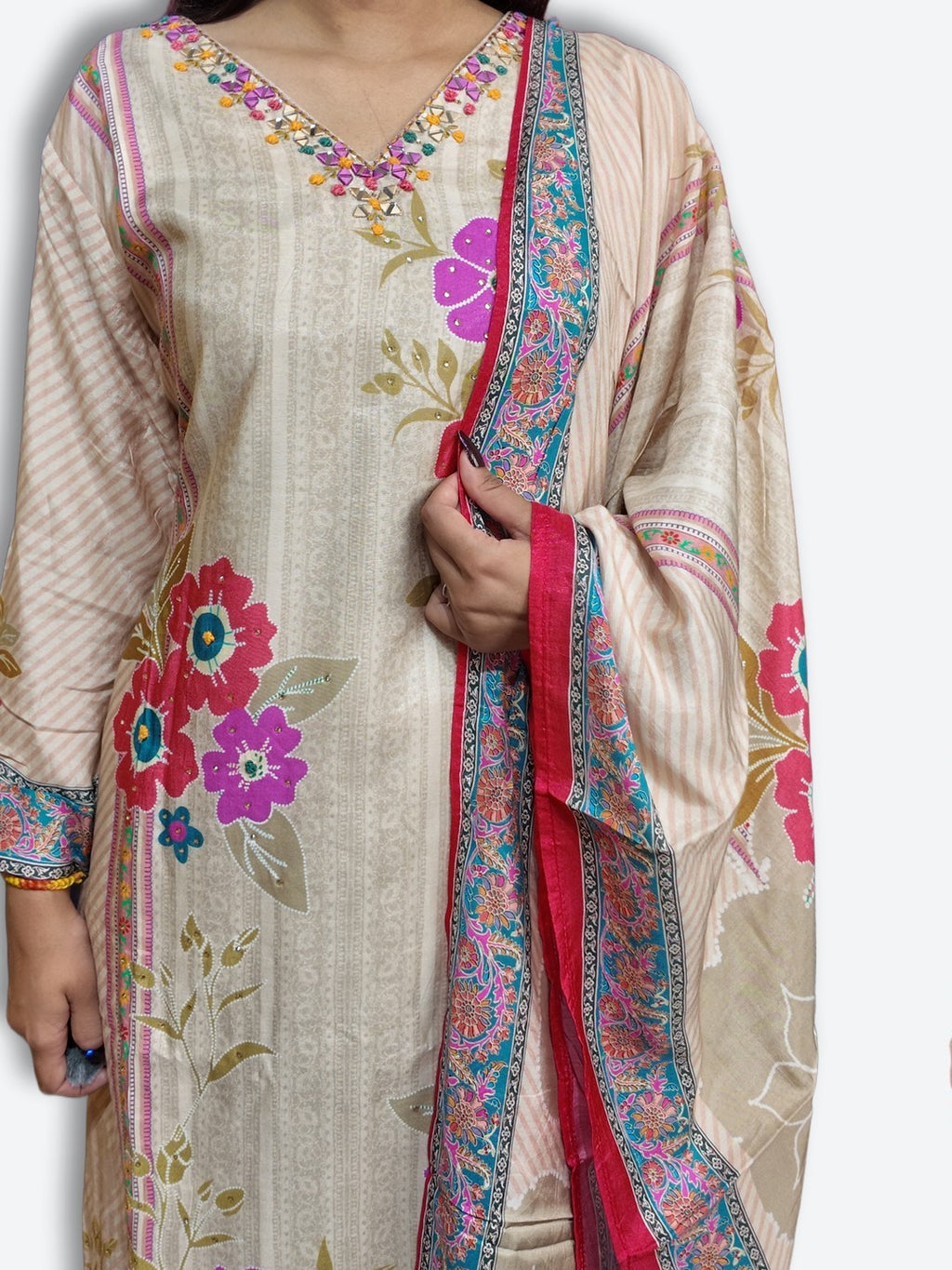 Champagne Radiant Regal Bloom Suit