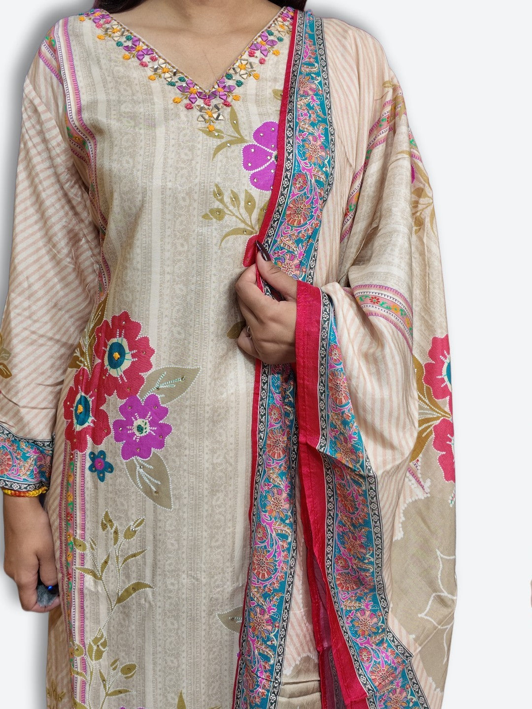 Champagne Radiant Regal Bloom Suit