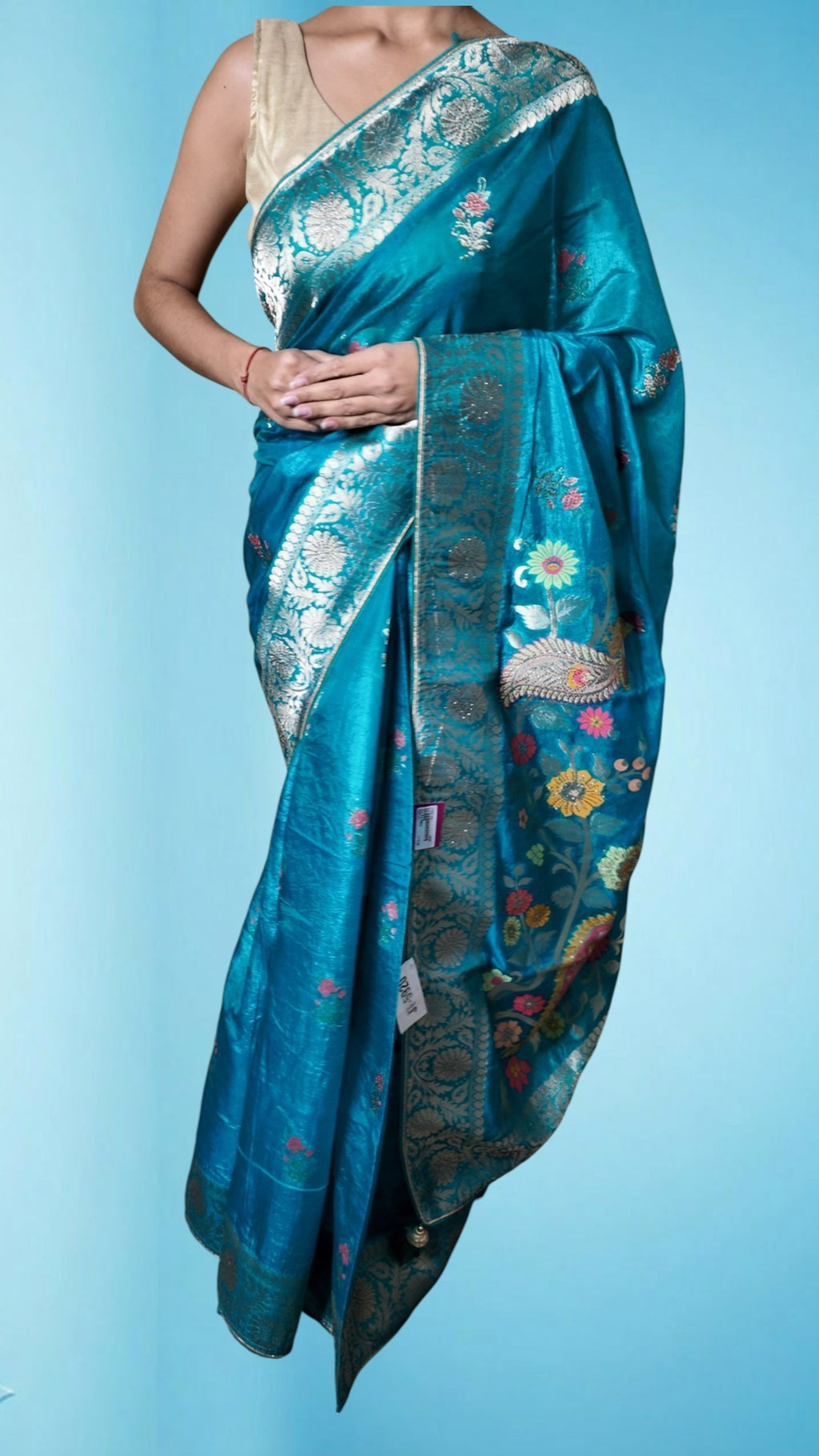 Azure Regal Opulent Heritage Saree