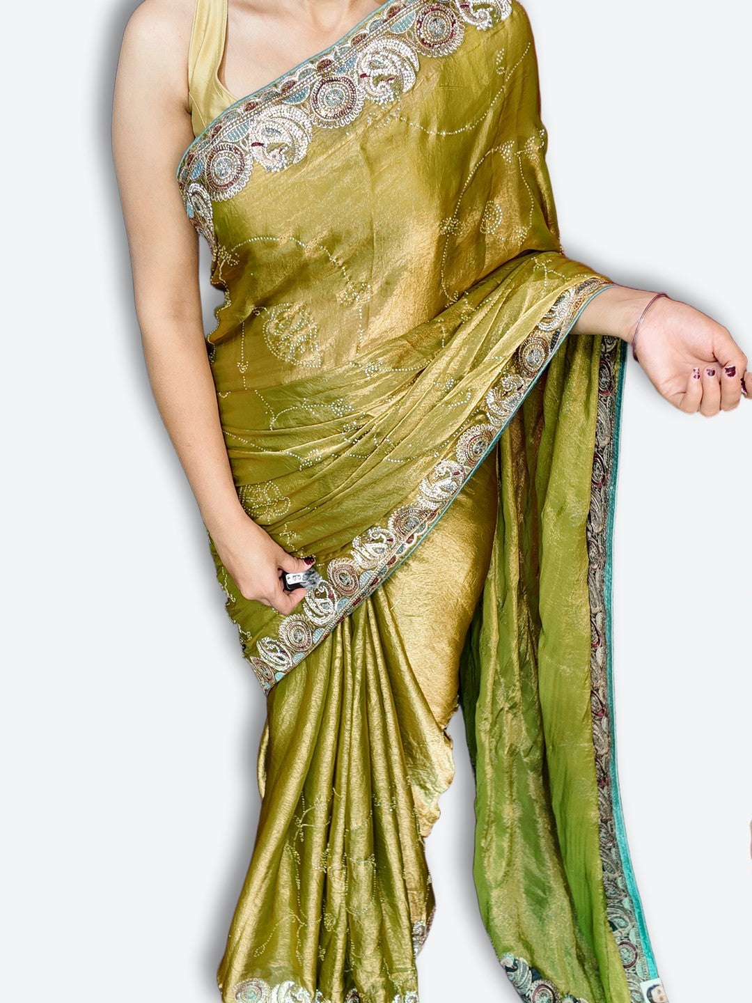 Emerald Regal Opulent Couture Saree