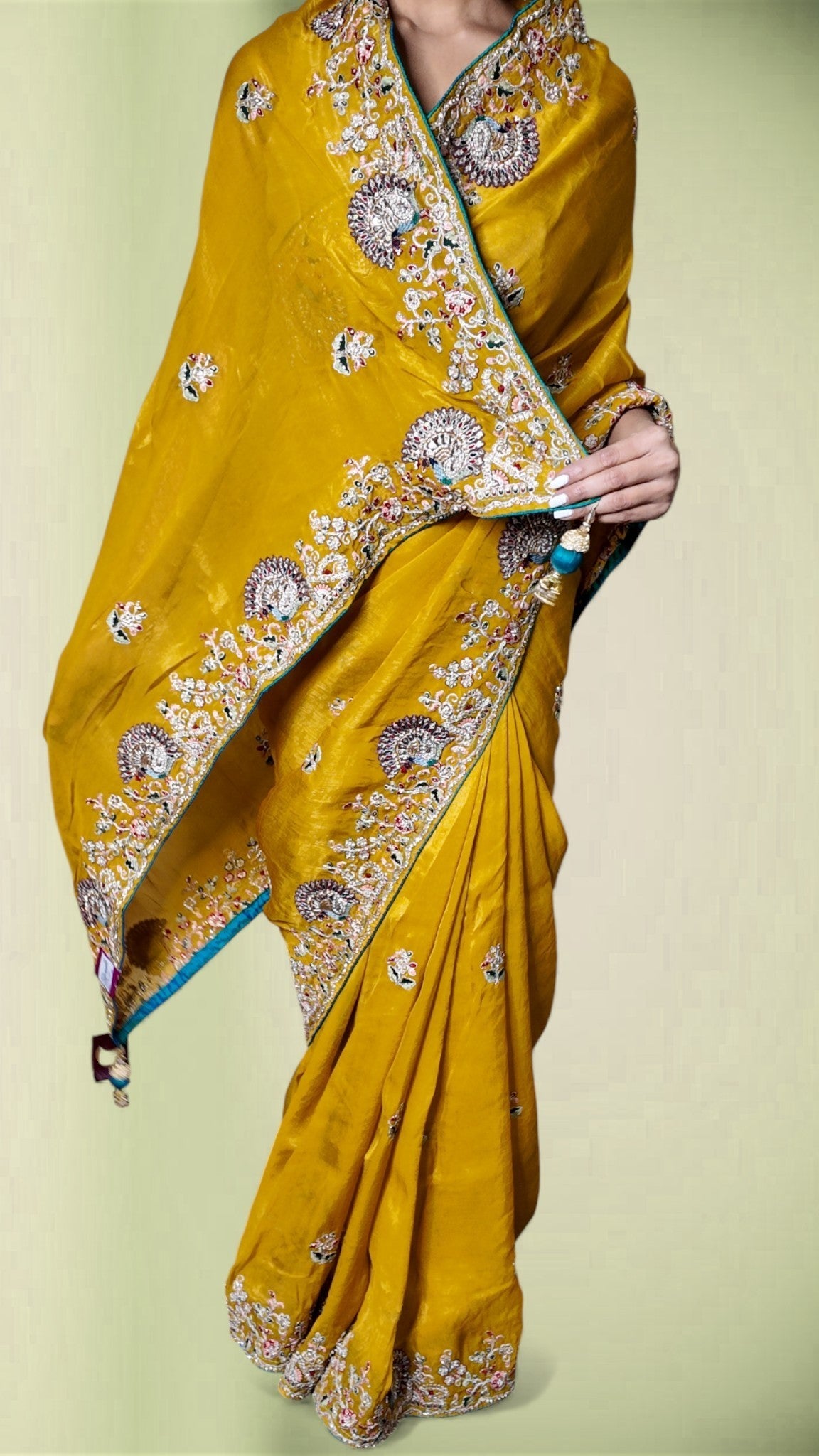 Saffron Regal Opulent Heritage Saree