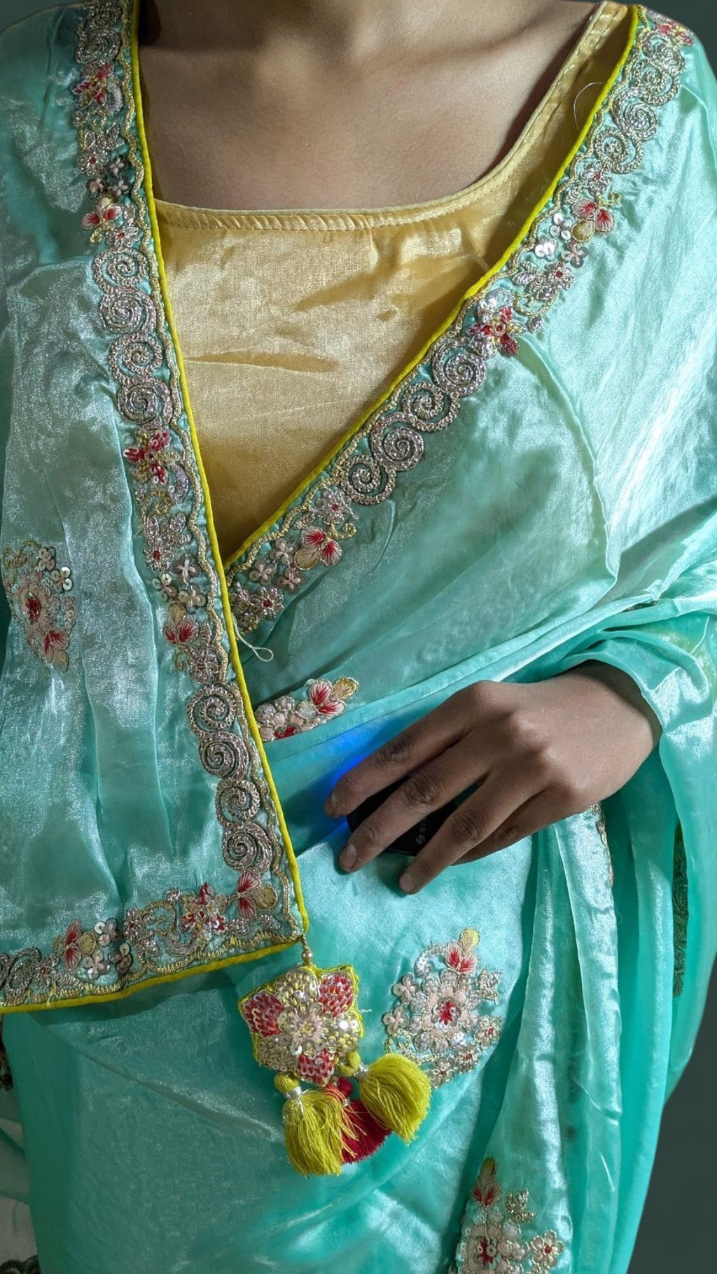 Azure Regal Opulent Charm Saree