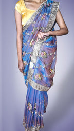 Sapphire Regal Opulent Bloom Saree
