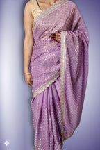 Orchid Ethereal Radiant Couture Saree