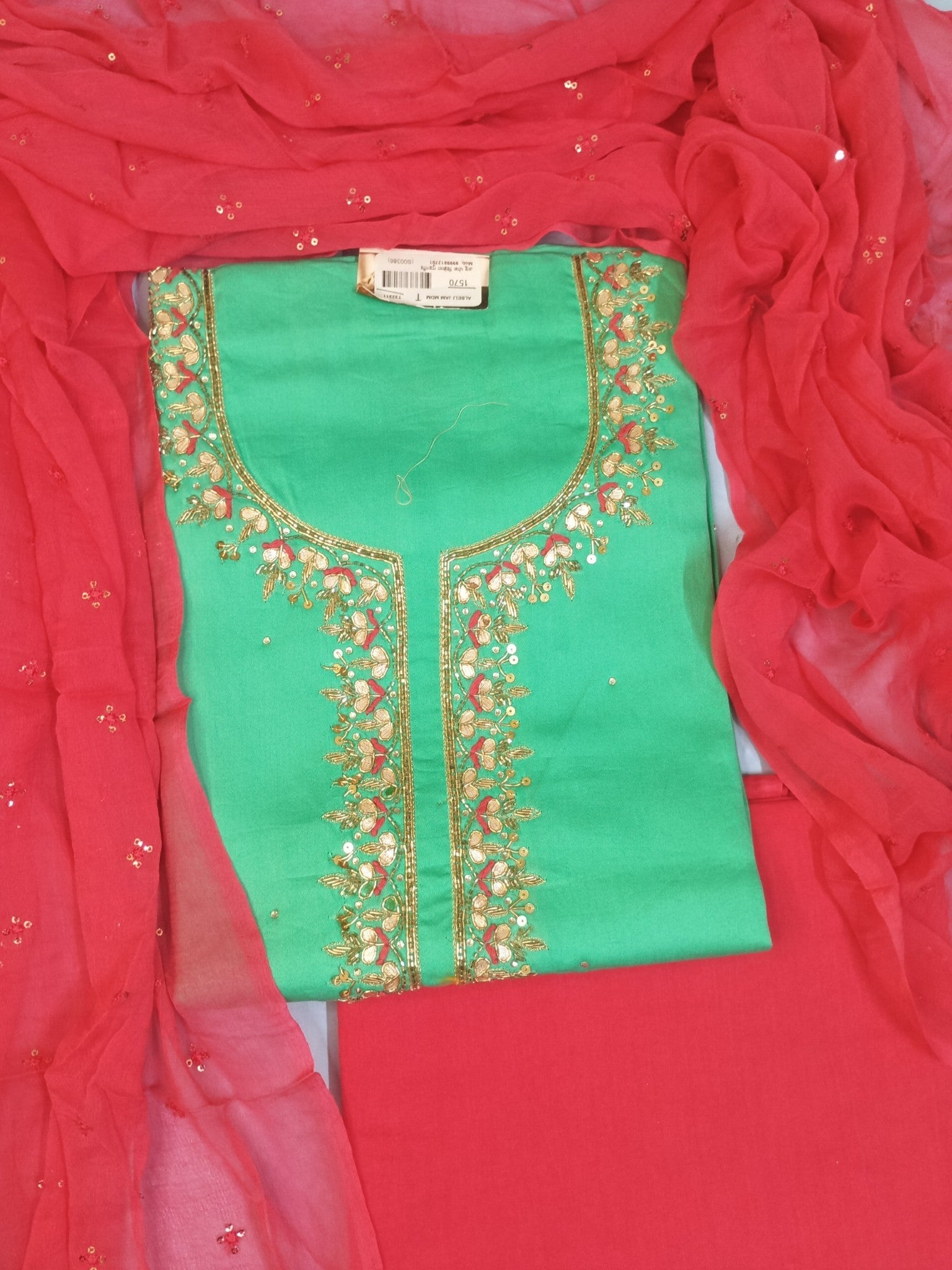 Emerald Regal Exquisite Festive Suit
