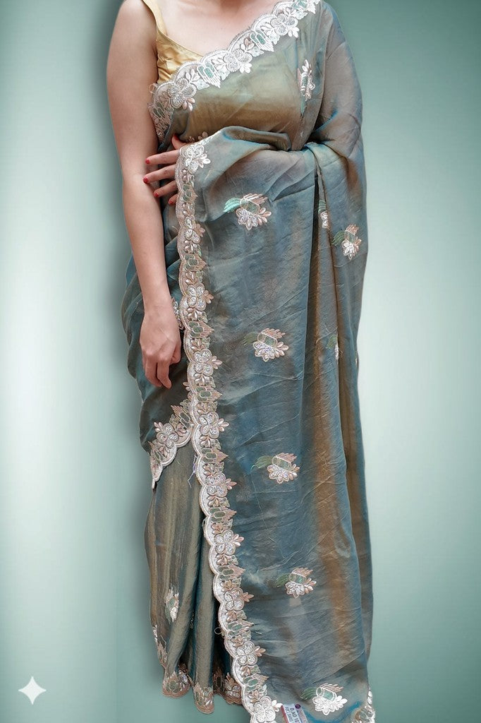 Blush Ethereal Graceful Couture Saree