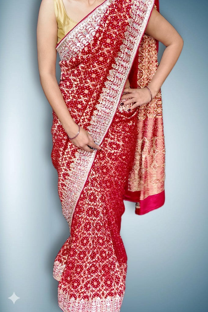Ruby Regal Opulent Heritage Saree
