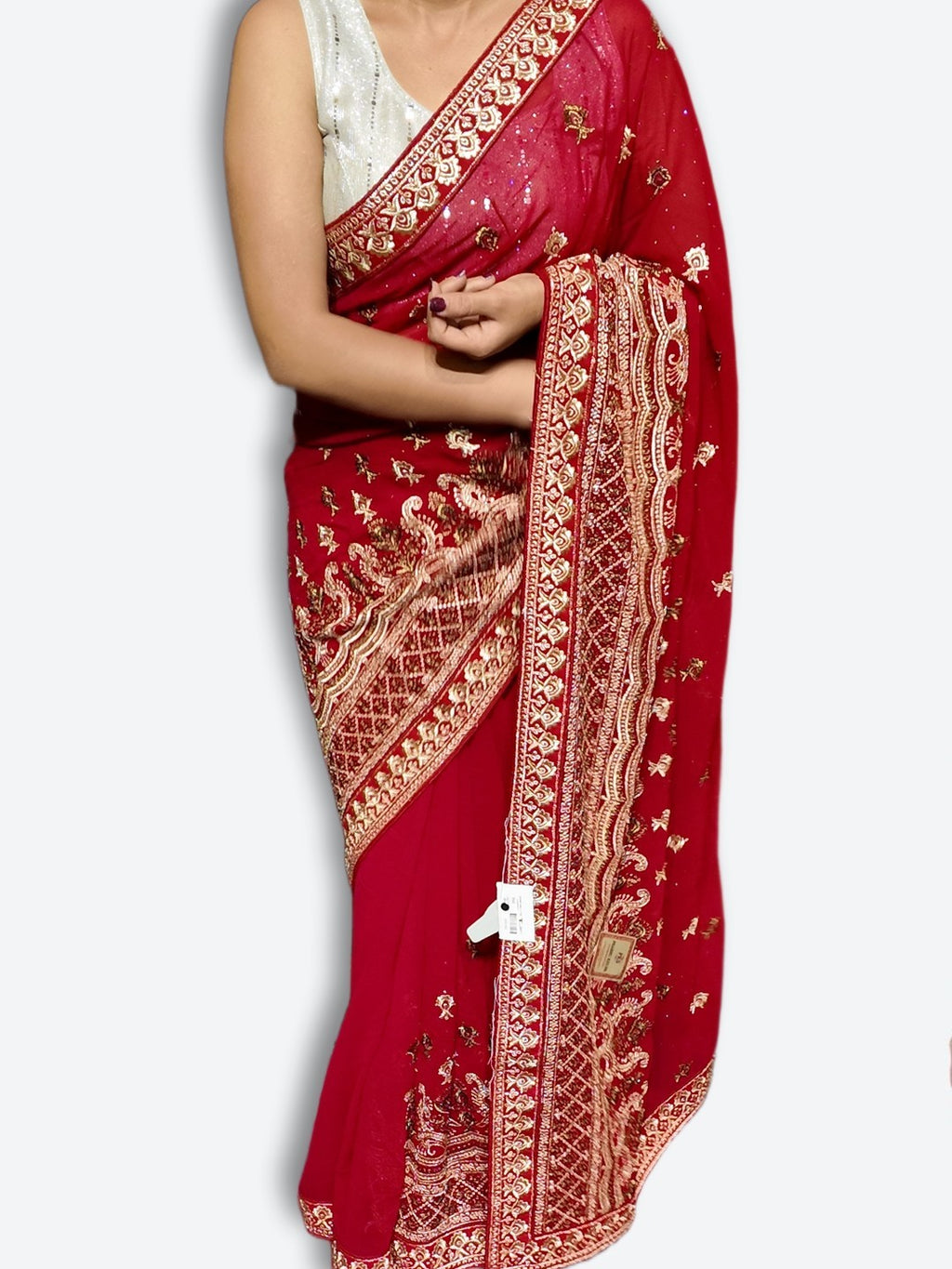 Crimson Regal Opulent Heritage Saree