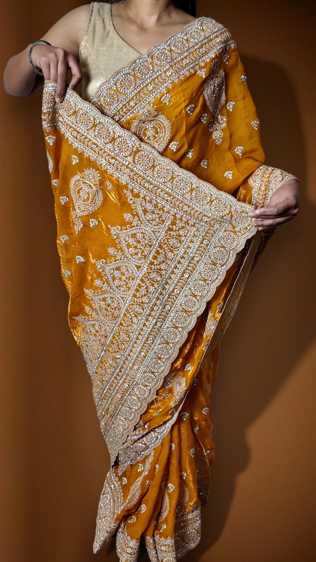 Saffron Regal Exquisite Heritage Saree