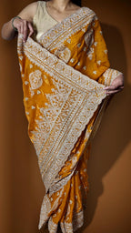 Saffron Regal Exquisite Heritage Saree
