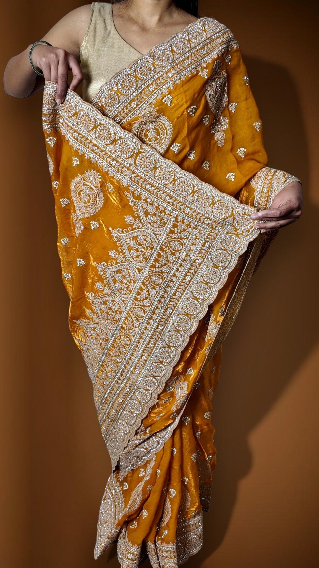 Saffron Regal Exquisite Heritage Saree