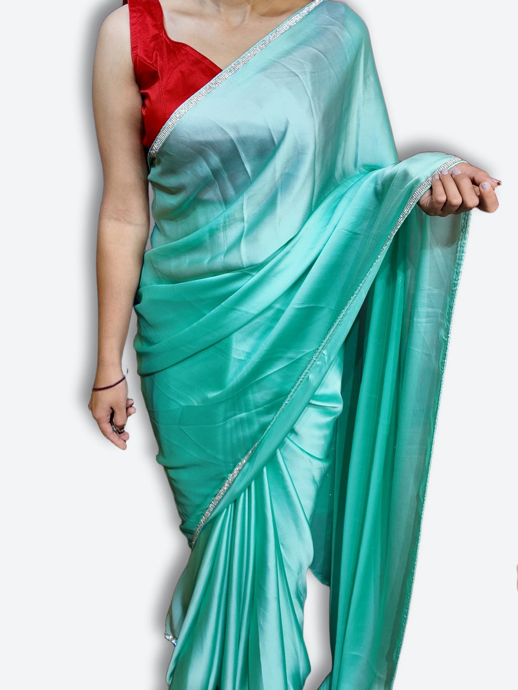Azure Regal Opulent Graceful Saree