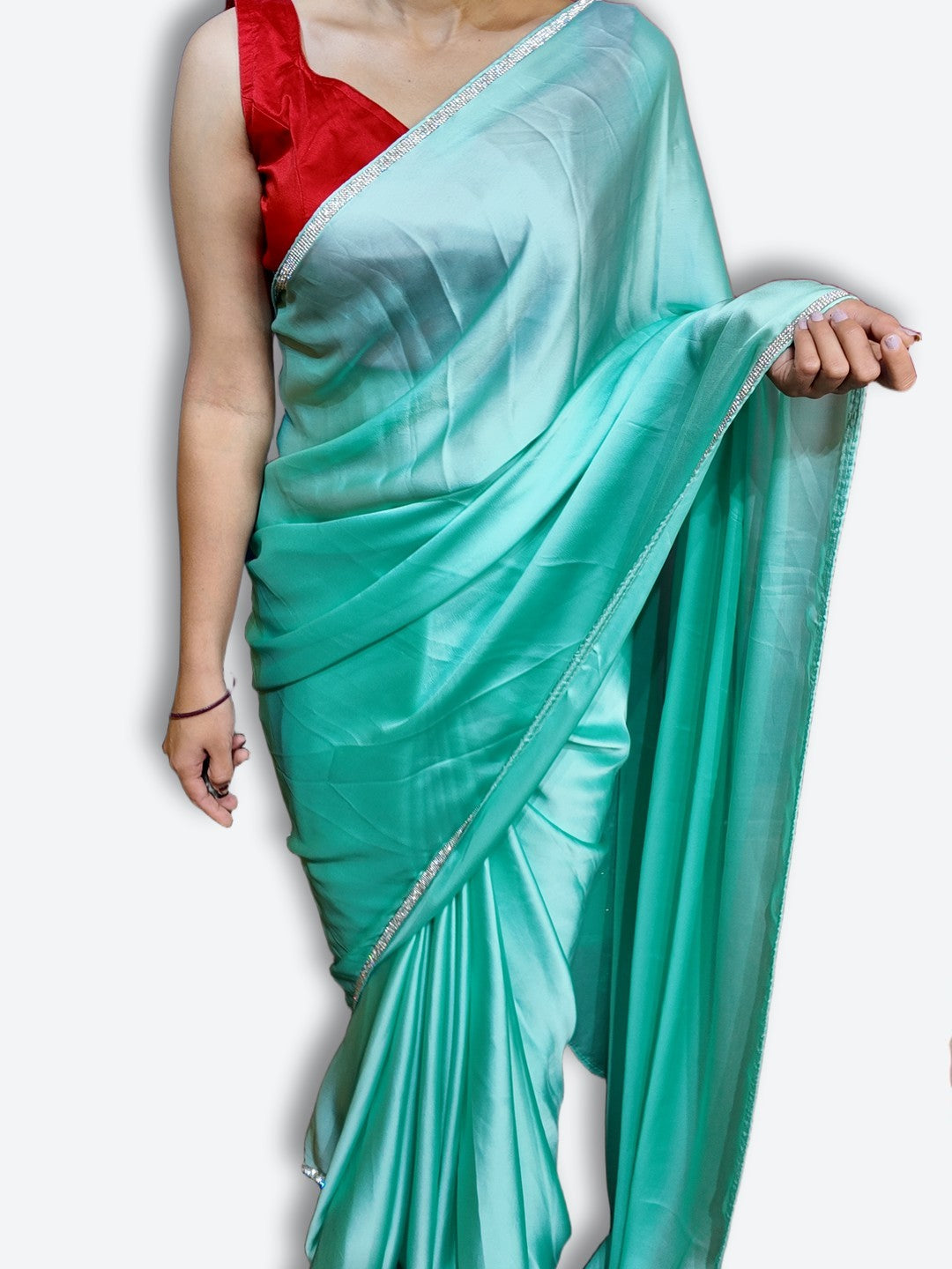 Azure Regal Opulent Graceful Saree