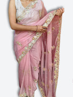 Azure Ethereal Regal Elegance Saree