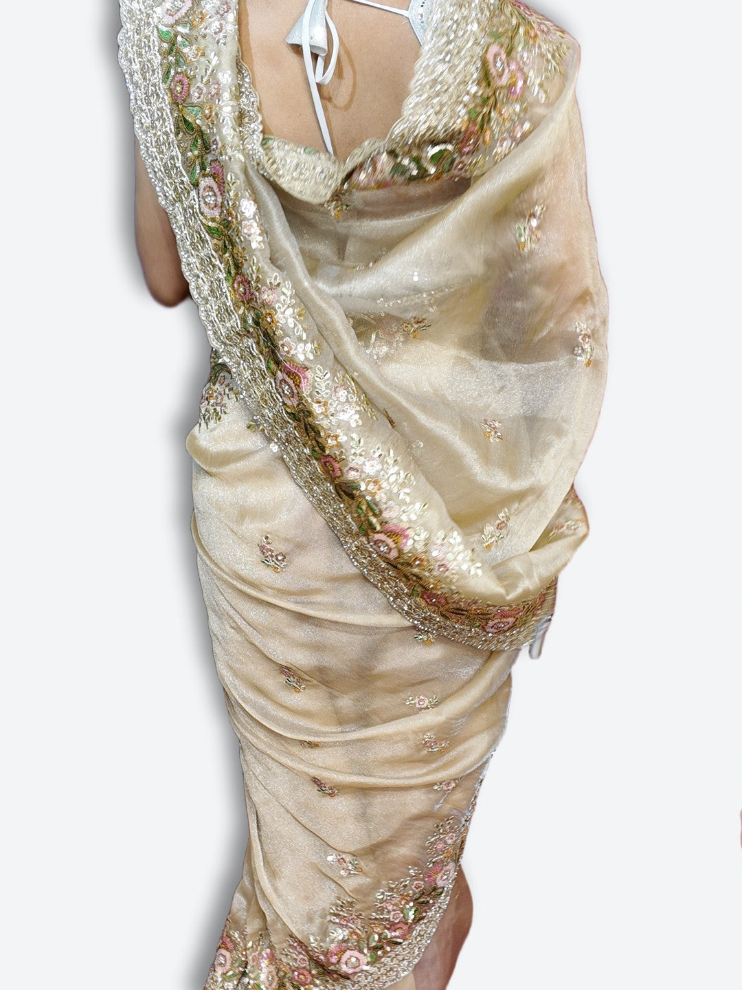 Champagne Timeless Regal Couture Saree