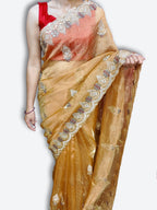 Champagne Regal Exquisite Heritage Saree