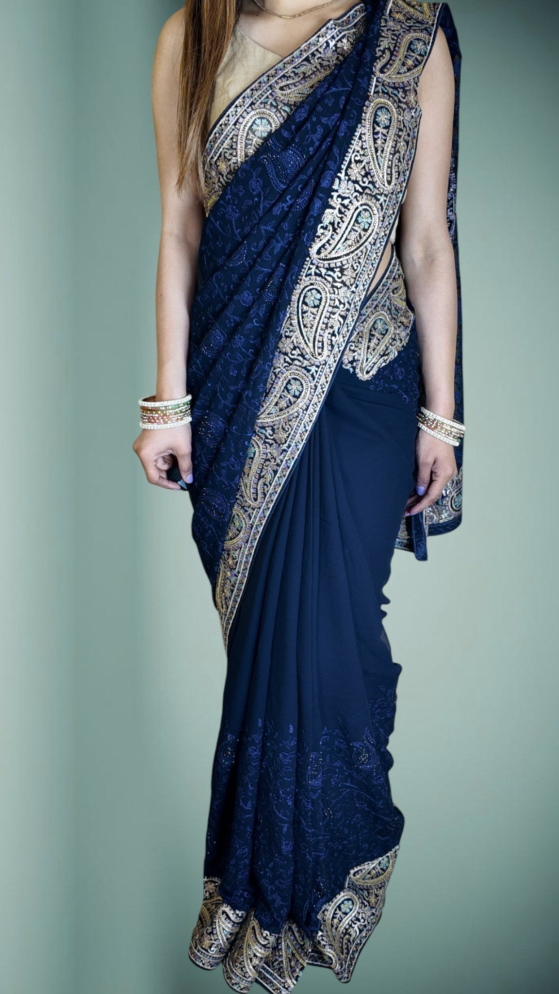 Emerald Regal Heritage Luxe Saree