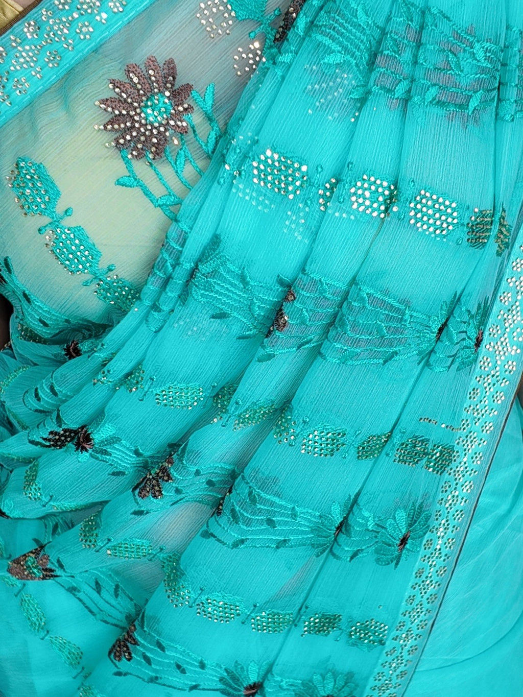 Azure Ethereal Regal Charm Saree