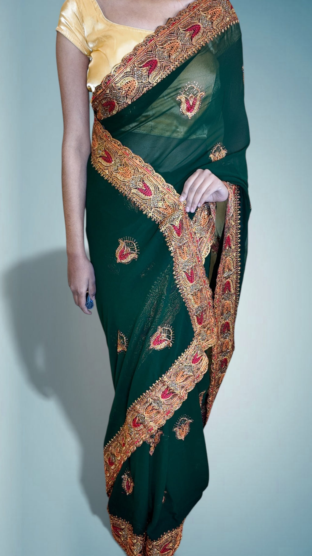 Emerald Regal Opulent Heritage Saree