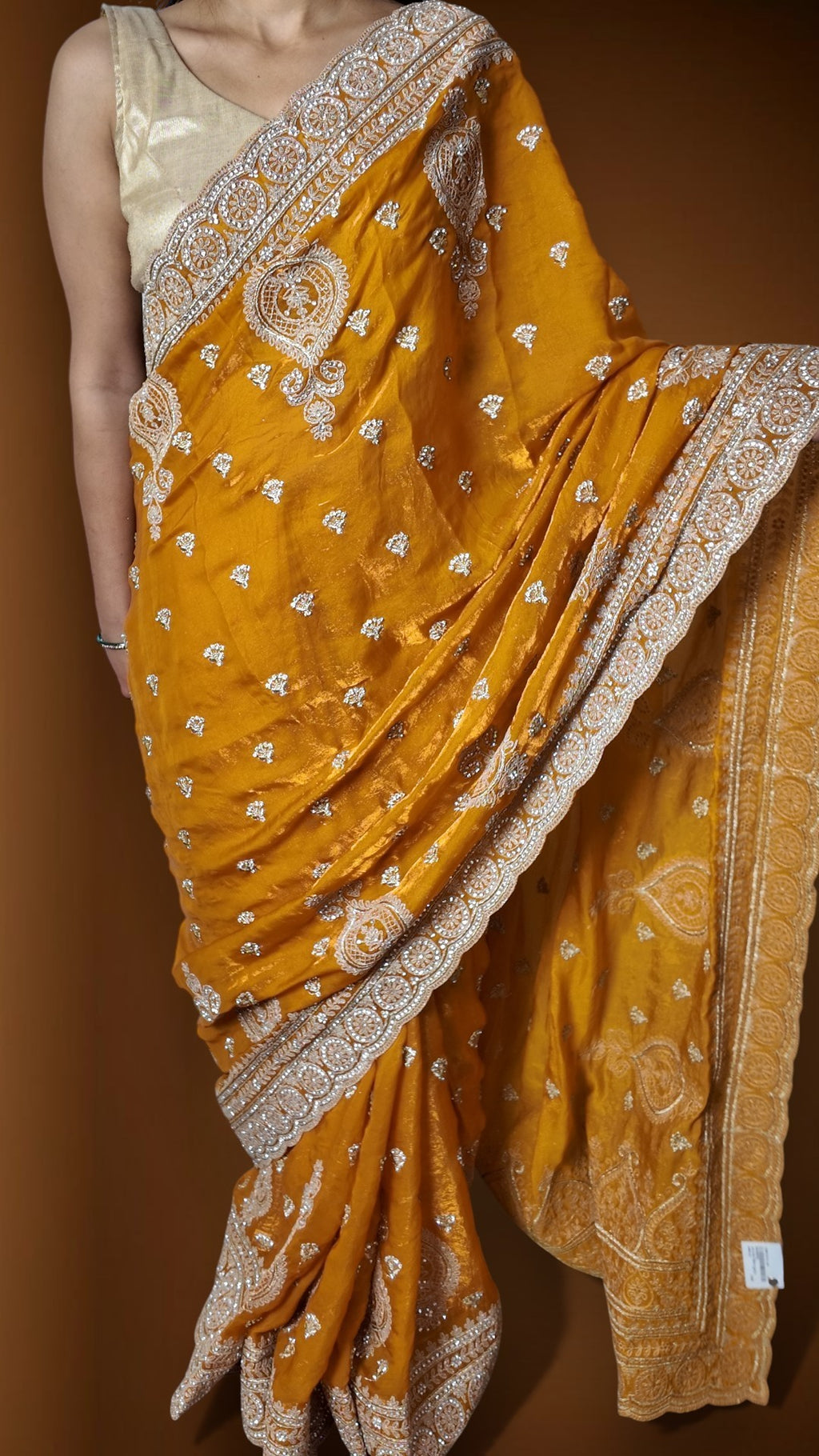 Saffron Regal Exquisite Heritage Saree
