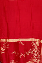 Crimson Regal Opulent Bloom Saree
