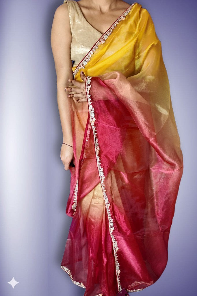 Fuchsia Regal Opulent Aura Saree