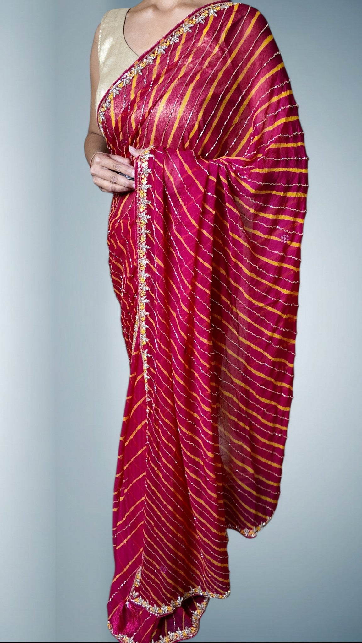Fuchsia Regal Opulent Heritage Saree