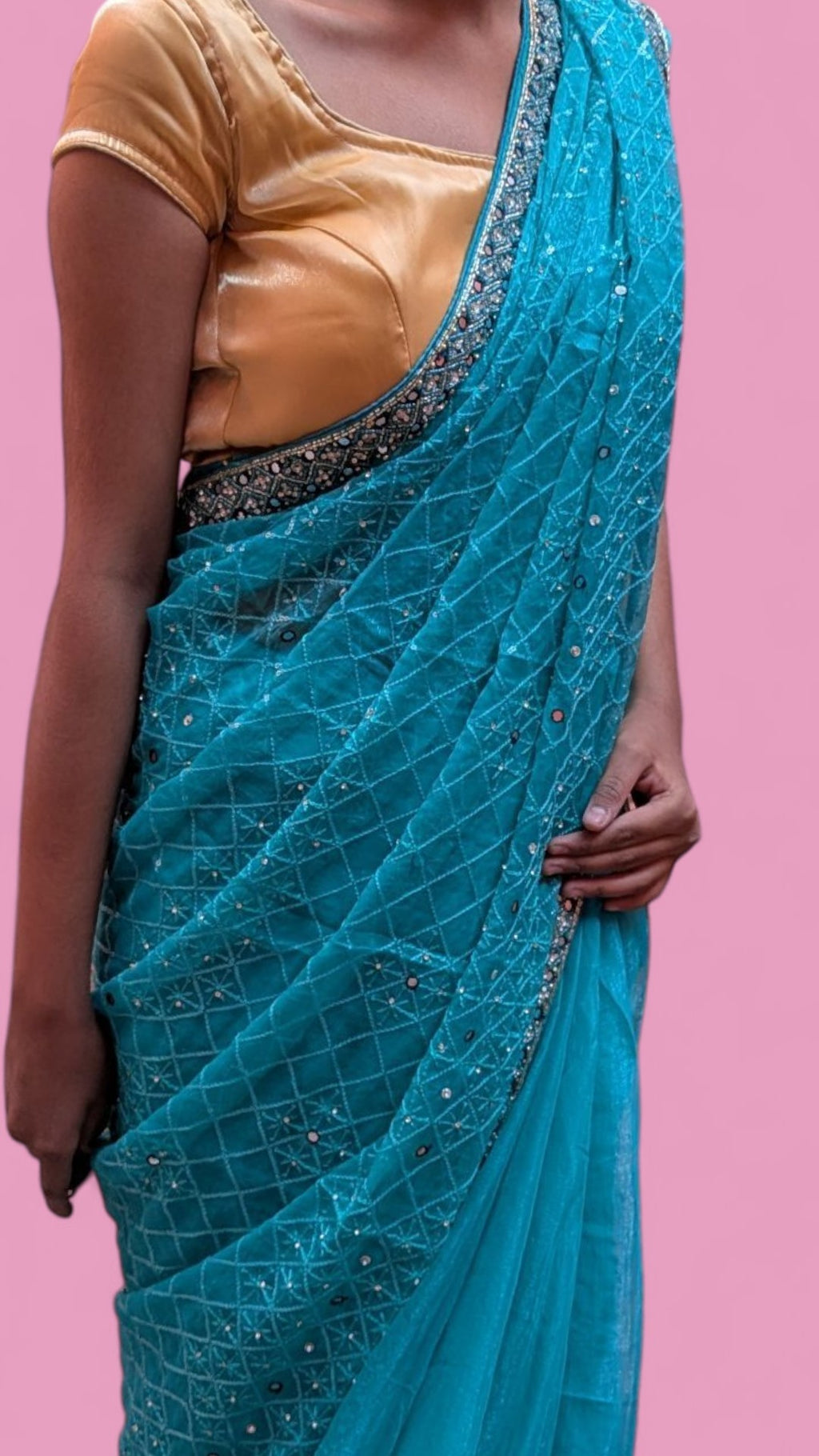 Jade Opulent Radiance Couture Saree