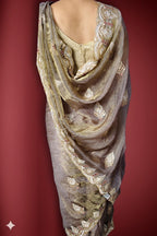 Champagne Regal Exquisite Heritage Saree