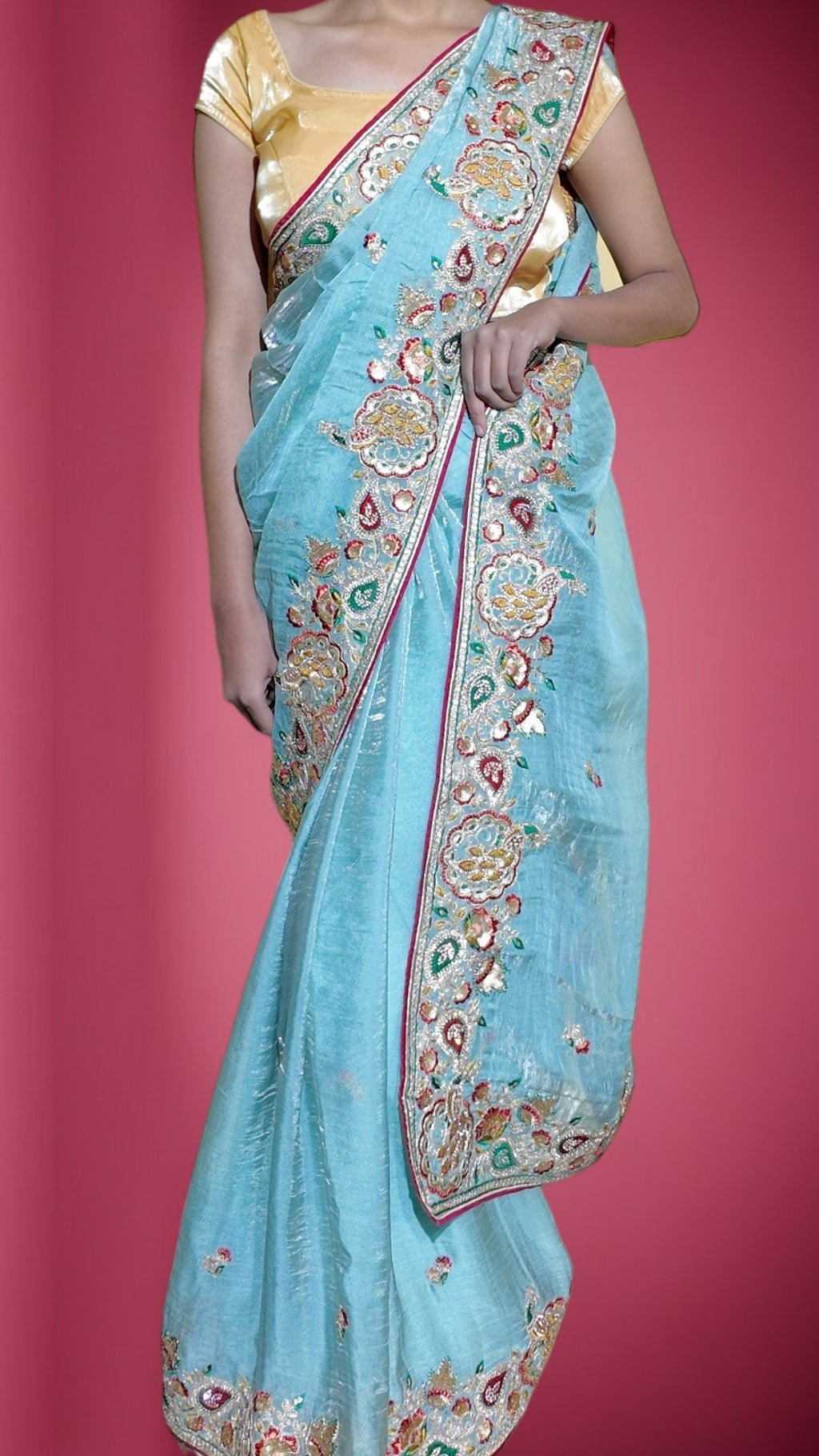 Azure Regal Exquisite Heritage Saree