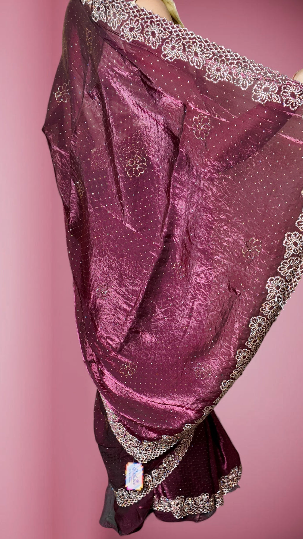 Bordeaux Regal Opulent Mystique Saree