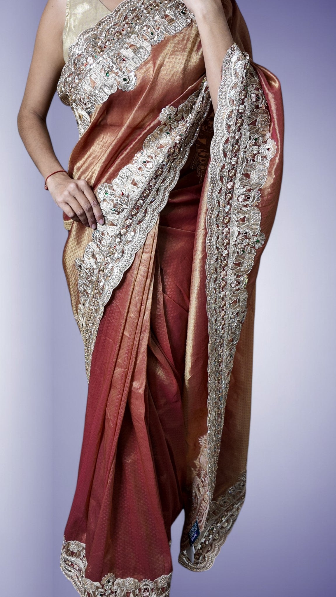 Burgundy Regal Heritage Luxe Saree
