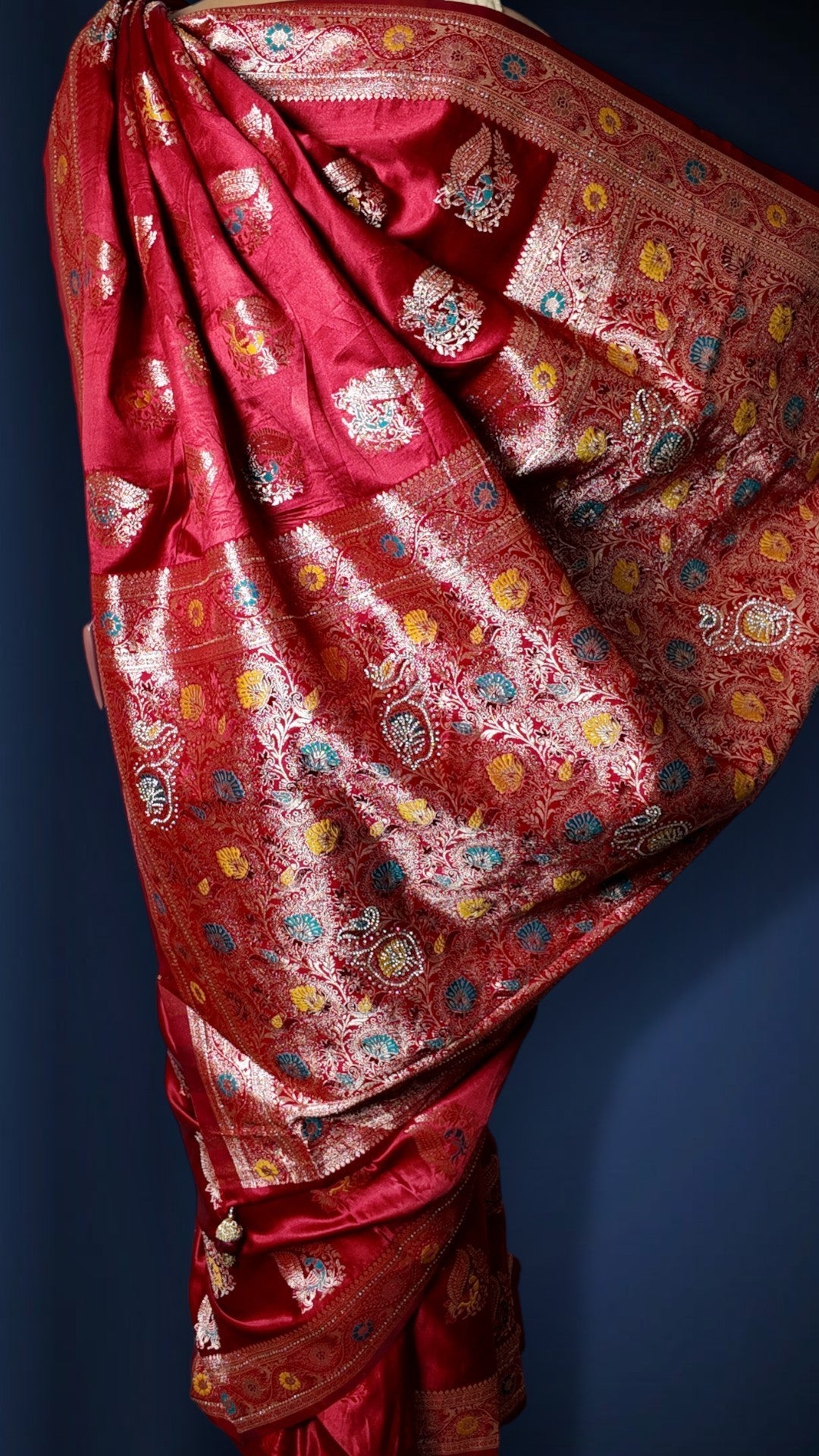 Crimson Regal Heritage Luxe Saree