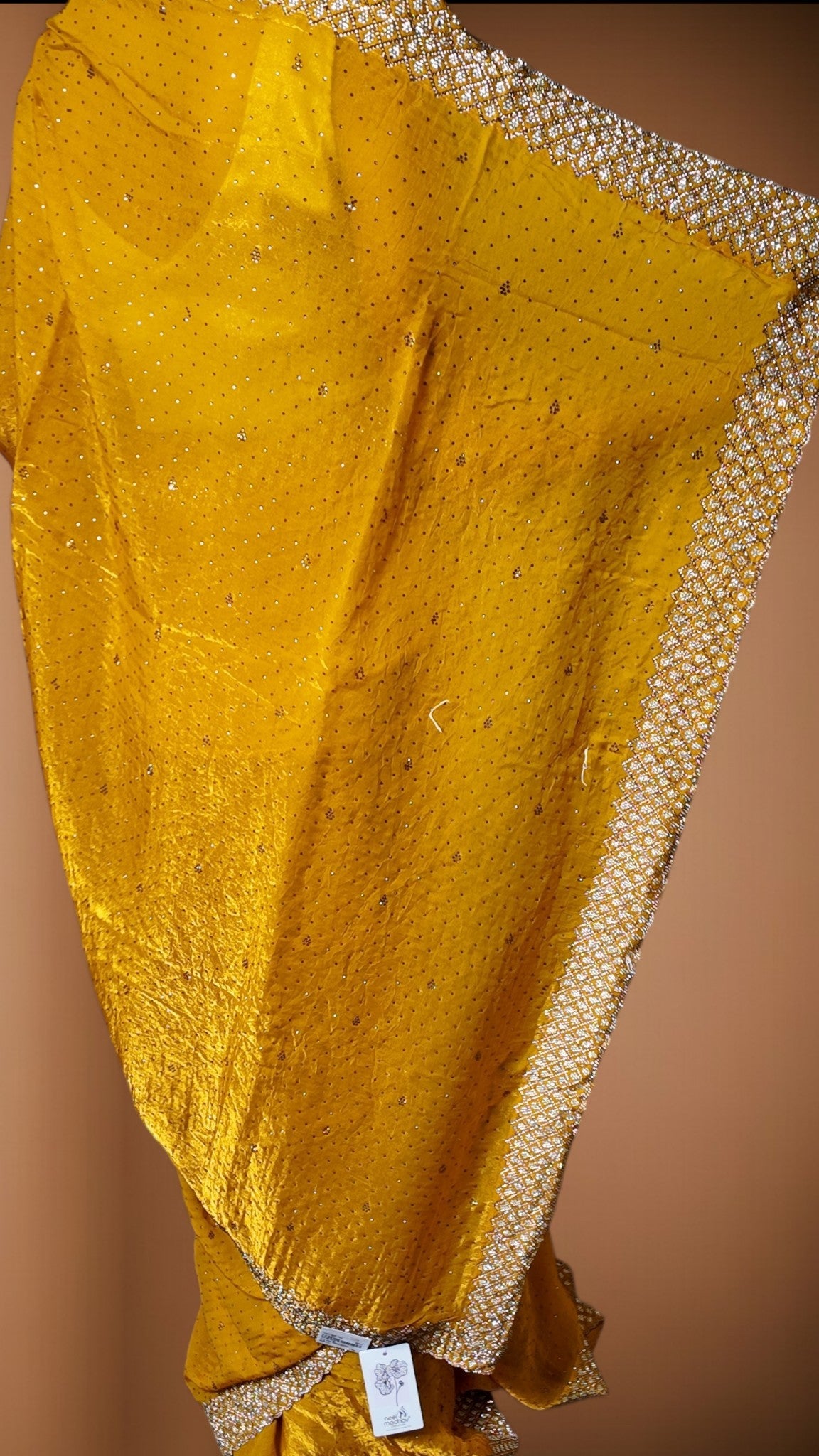 Saffron Regal Opulent Elegance Saree