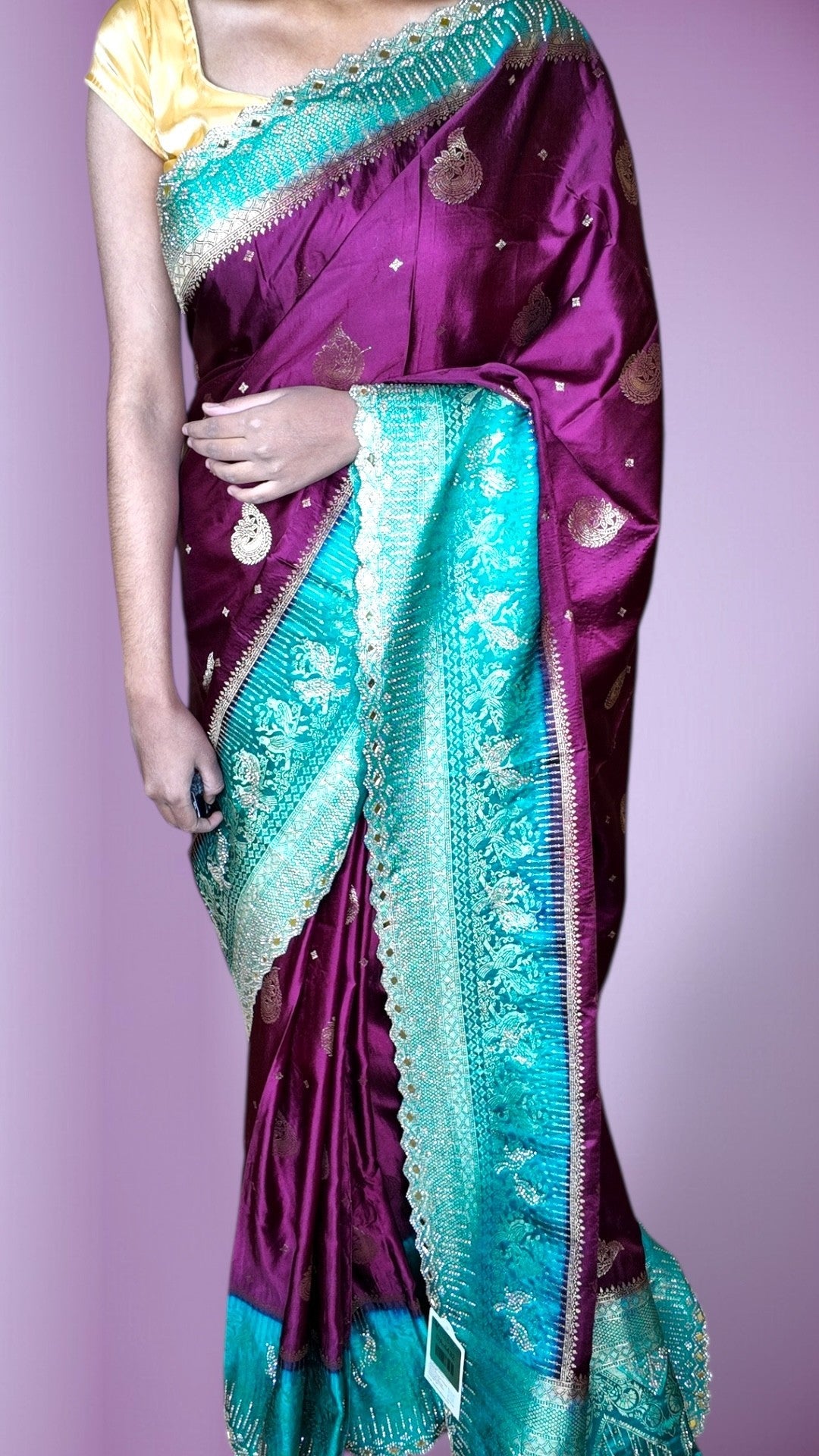 Bordeaux Regal Opulent Charm Saree