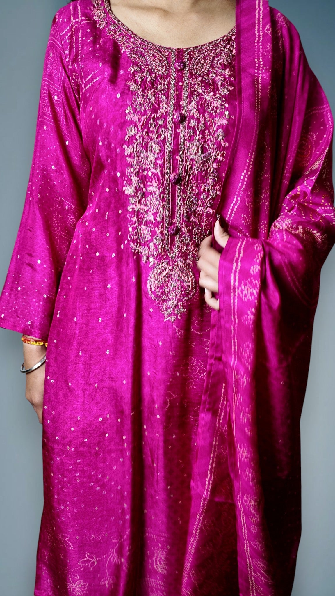 Fuchsia Regal Opulent Couture Suit