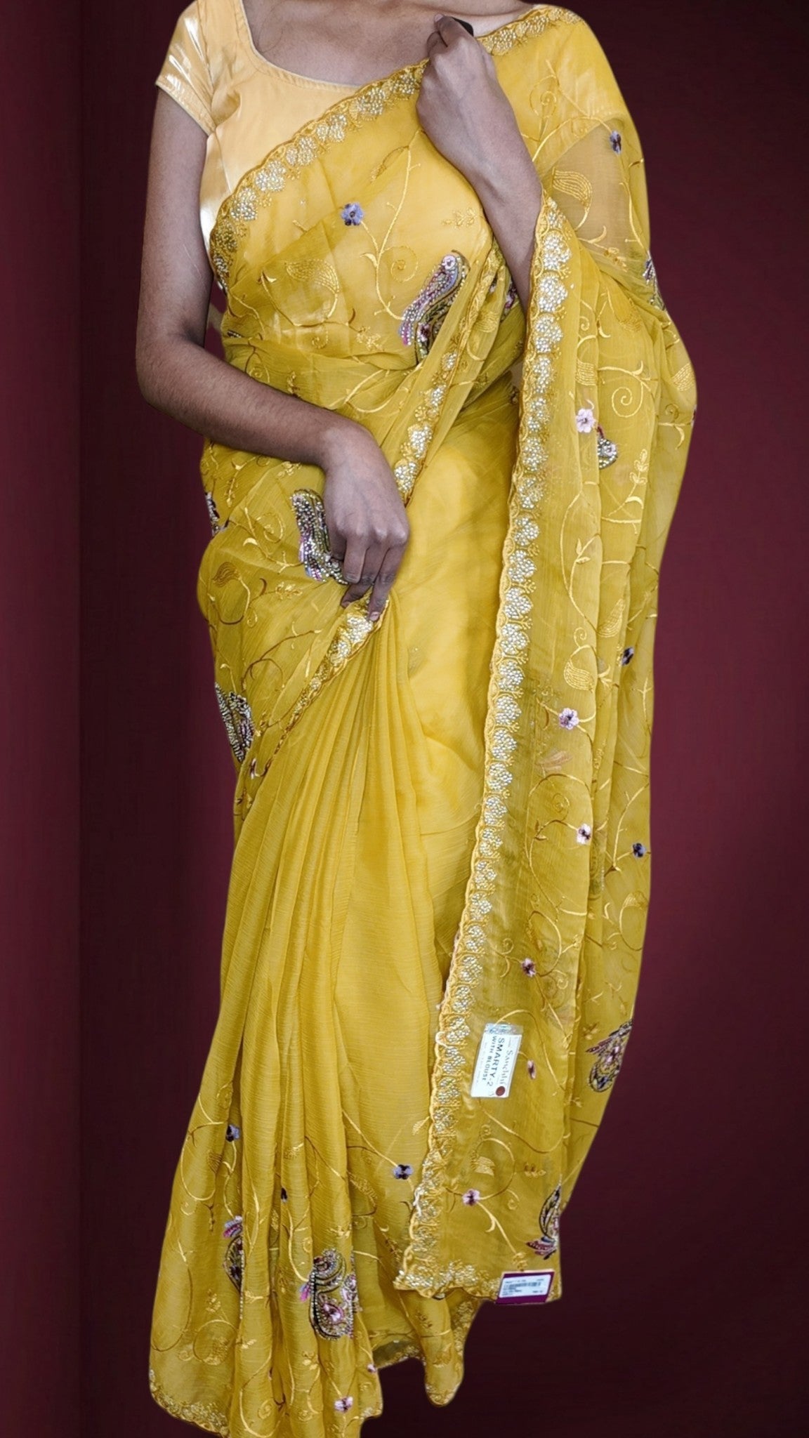 Saffron Regal Exquisite Glamour Saree