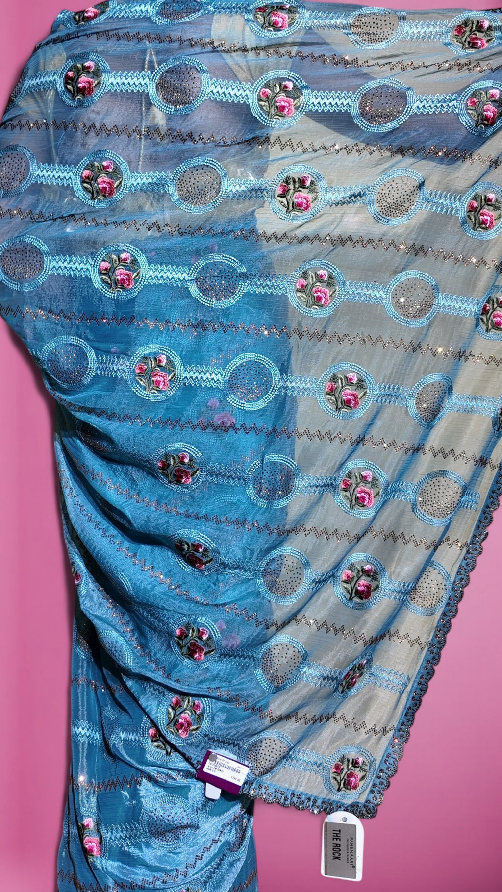 Azure Radiant Majestic Elegance Saree