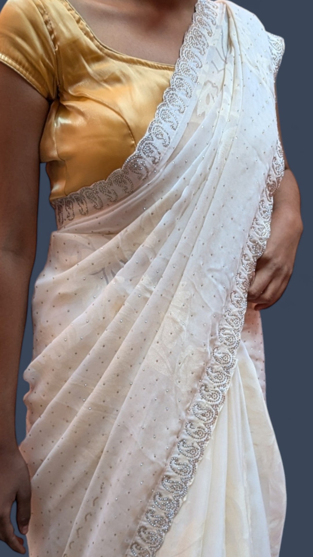 Ivory Timeless Regal Elegance Saree