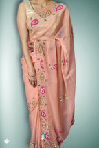 Apricot Graceful Opulent Charm Saree