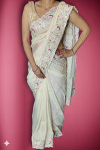 Blush Ethereal Graceful Couture Saree