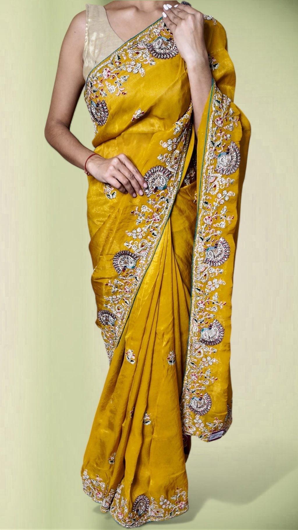 Saffron Regal Opulent Heritage Saree