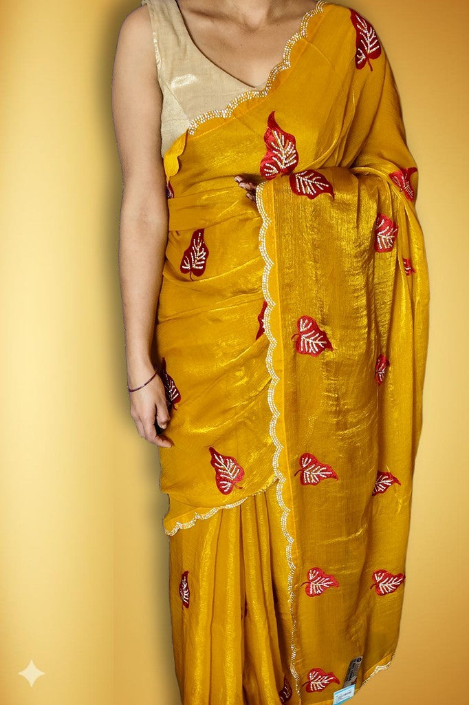 Saffron Regal Opulent Charm Saree