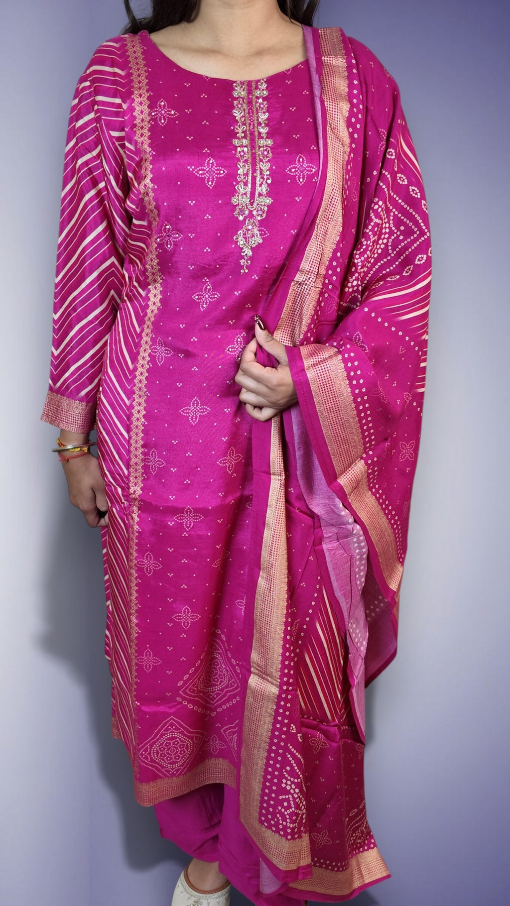 Fuchsia Regal Opulent Charm Suit
