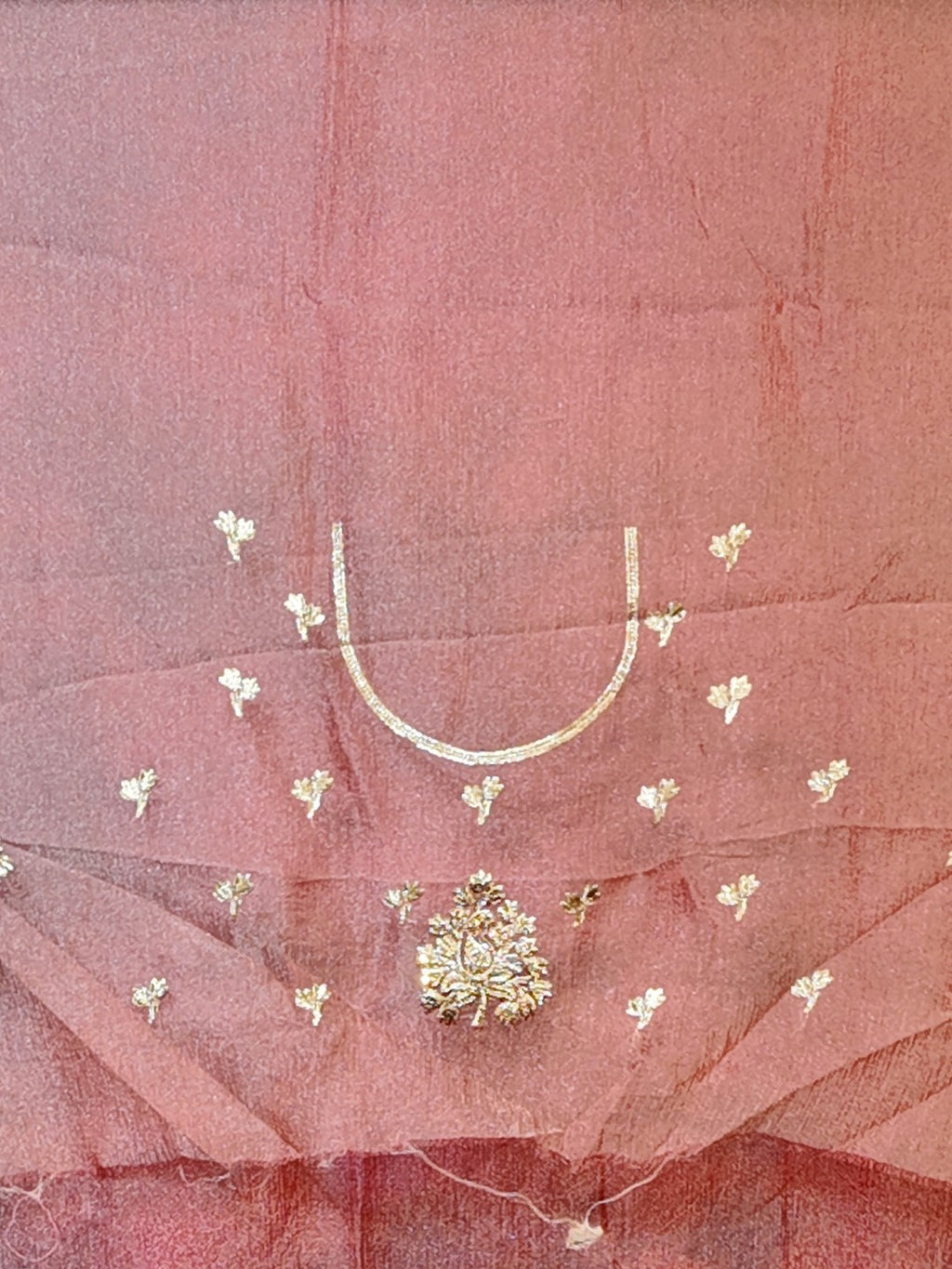 Peach Radiant Regal Bloom Saree