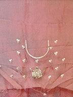 Peach Radiant Regal Bloom Saree