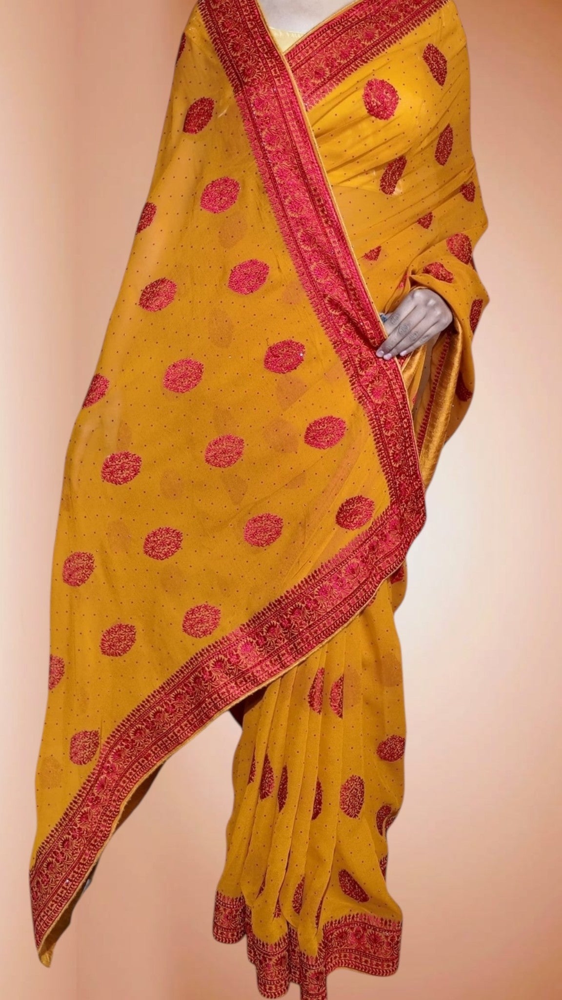 Saffron Regal Opulent Essence Saree