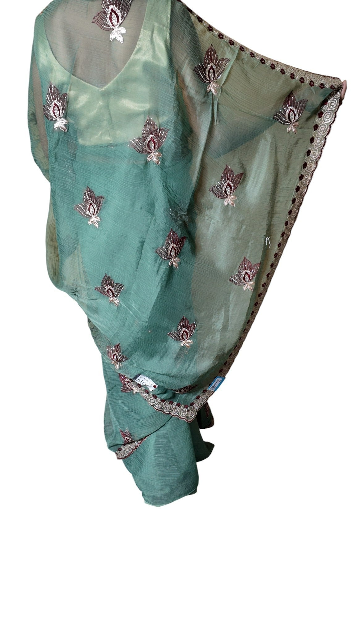 Jade Ethereal Regal Elegance Saree