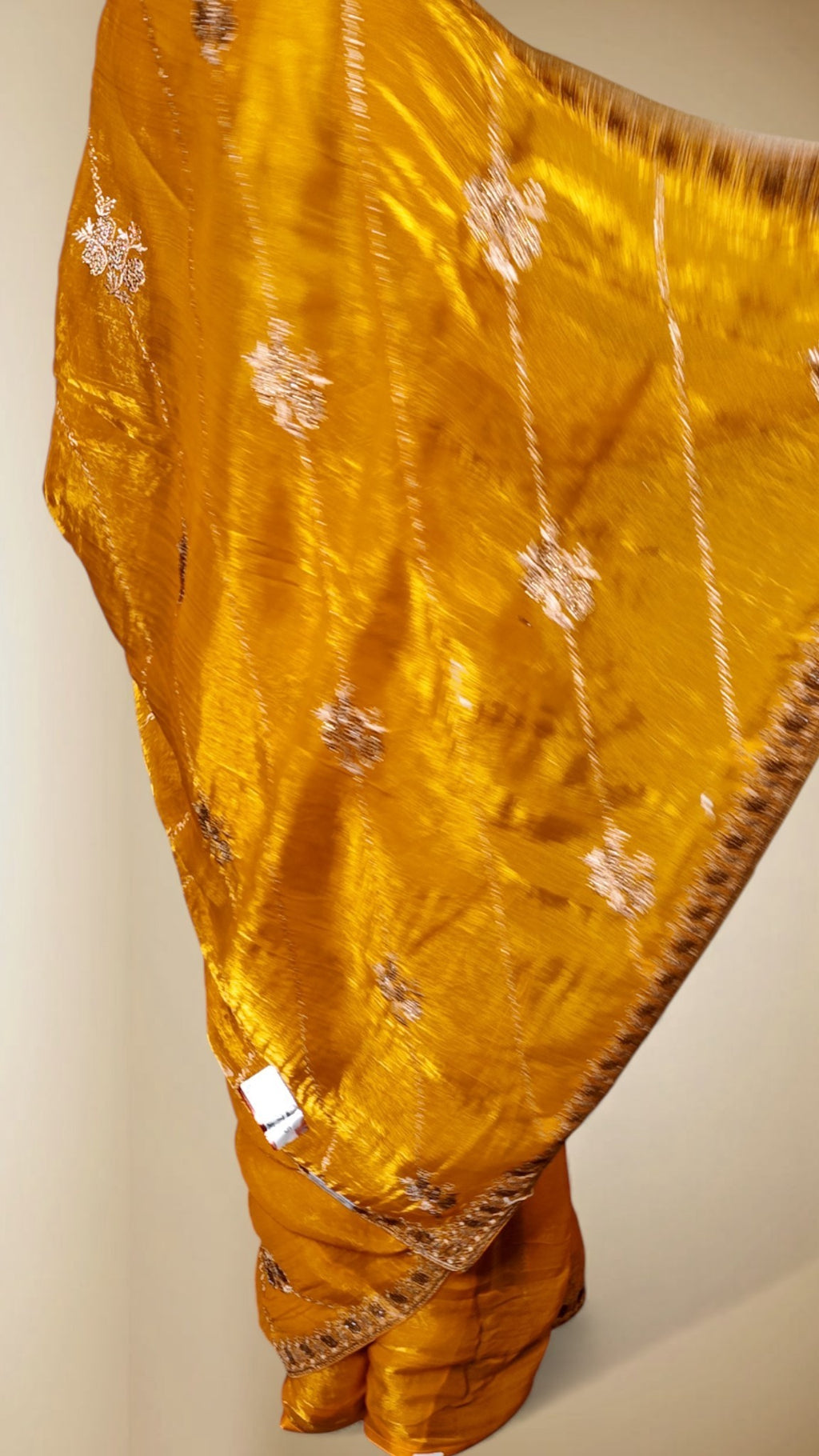 Saffron Radiant Regal Elegance Saree